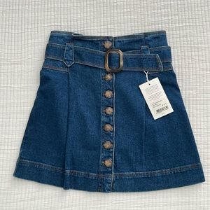 SEZANE Denim Skirt. Never worn. Size 4.